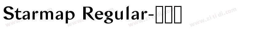 Starmap Regular字体转换 Starmap Regular字体转换